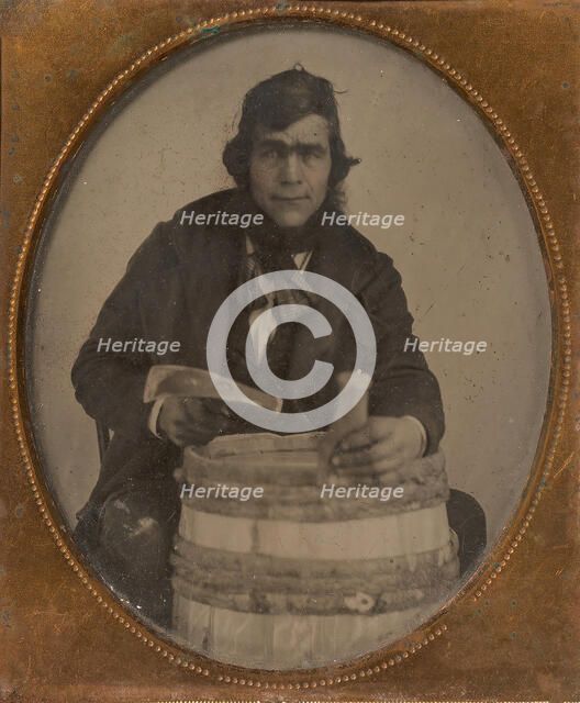 Barrel Maker, 1850s-60s. Creator: Unknown.