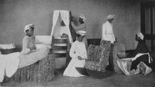 Barrel furniture, 1904. Creator: Frances Benjamin Johnston