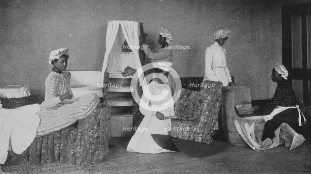 Barrel furniture, 1904. Creator: Frances Benjamin Johnston.