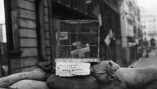 Barricade on the Rue de Chateaudun, liberation of Paris, August 1944