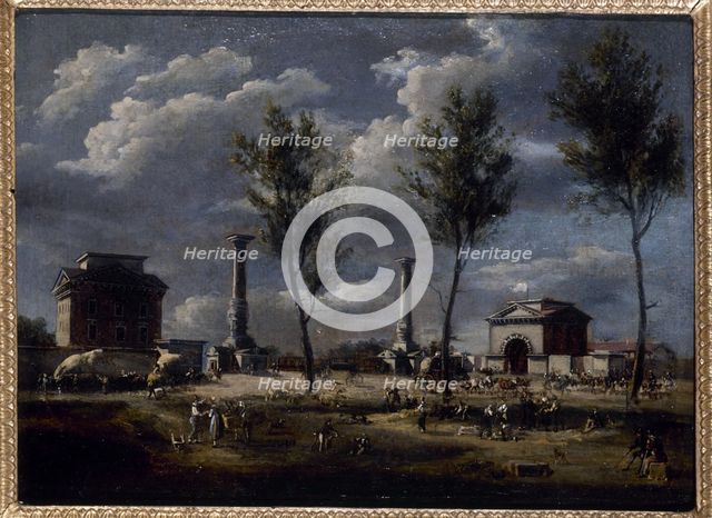 Barriere du Trone, around 1840, c1840. Creator: Unknown.