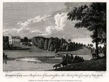 Barrington, near Burford in Gloucestershire, the Seat of the Countess of Talbot 1776. Artist: Michael Angelo Rooker