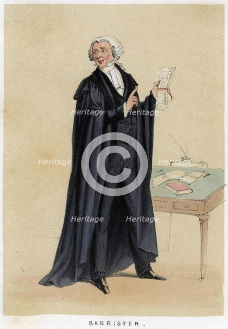 'Barrister', 1855. Artist: Unknown