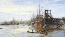 Barry Docks 1871-1931. Artist: William Lionel Wyllie