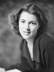 Barrymore, Diana, portrait photograph, 1941 Dec. 12. Creator: Arnold Genthe
