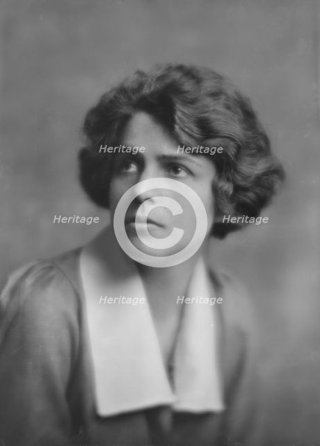 Barrymore, John, Mrs. (Mrs. Leonard Thomas), portrait photograph, 1916. Creator: Arnold Genthe.
