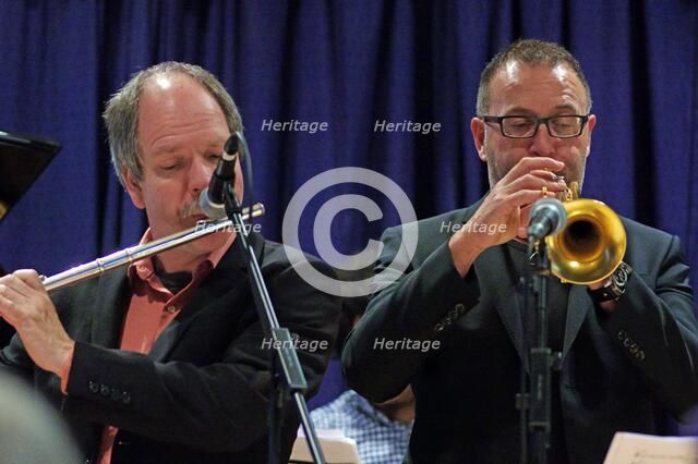 Bart Platteau and E Hammes, Watermill Jazz Club, Dorking, Surrey, 2015. Artist: Brian O'Connor.