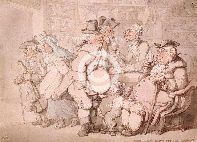 Barto Valle's Italian Warehouse, Haymarket, London. Creator: Thomas Rowlandson.