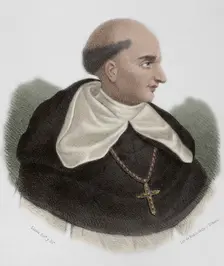 Bartolomé de las Casas, (c1484-1566), Spanish Dominican friar, Bishop of Chiapas, 1867. Creator: Santiago Llanta