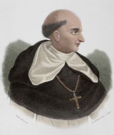 Bartolomé de las Casas, (c1484-1566), Spanish Dominican friar, Bishop of Chiapas, 1867. Creator: Santiago Llanta