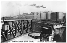 Barton aqueduct, Manchester ship canal, 1936