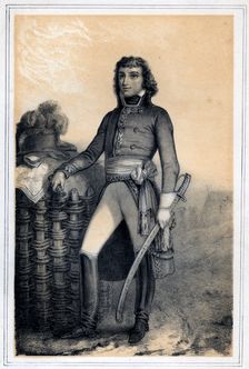 Barthélemy Catherine Joubert French general, 19th century.Artist: Jules Alfred Vincent Rigo