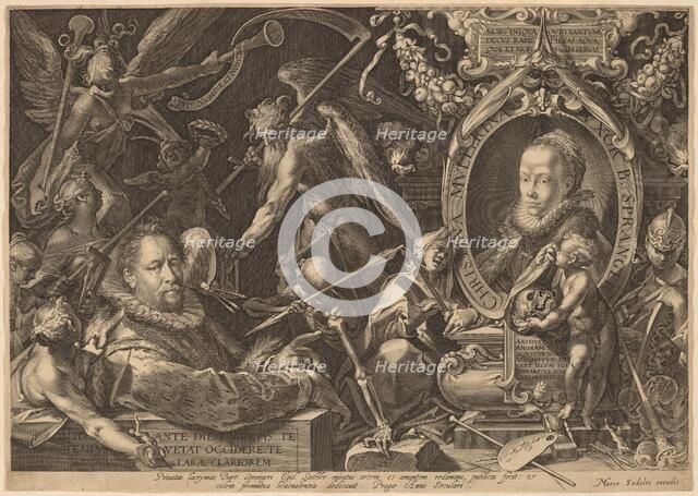 Bartholomaeus Spranger and his Late Wife Christina Muller, c. 1600. Creator: Aegidius Sadeler II.