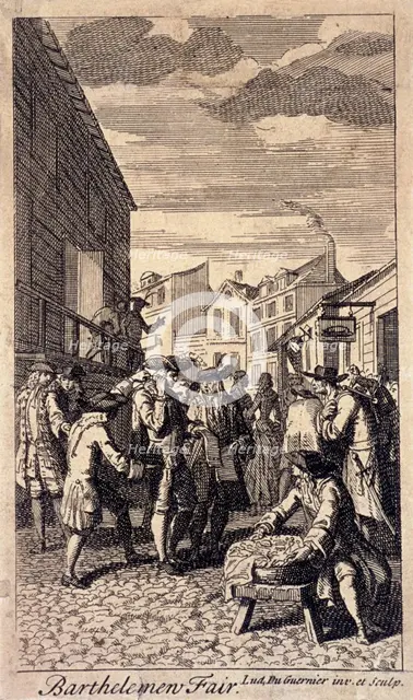 Bartholomew Fair, London, c1715. Artist: Louis du Guernier