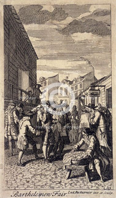 Bartholomew Fair, London, c1715. Artist: Louis du Guernier
