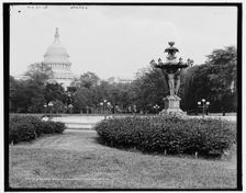 Bartholdi Fountain in botanical gardens, Washington, D.C., c1907. Creator: Unknown