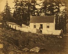 Bartlemy's house, Esquimalt Harbor, between 1858 and 1861. Creator: Unknown