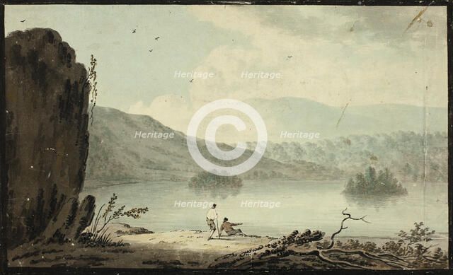 Barzon's Wake Lake, Lancashire, 1753-1807. Creators: Unknown, Sawrey Gilpin.