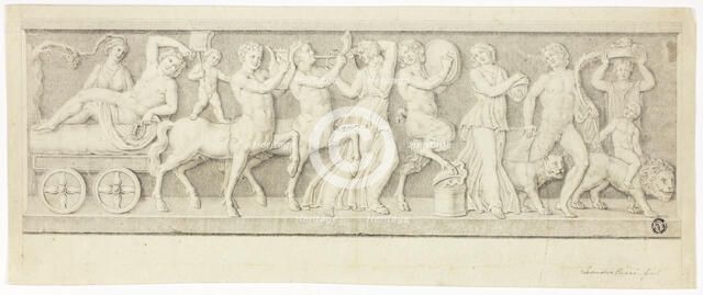 Bas Relief with Triumph of Bacchus and Ariadne, n.d. Creator: Leandro Ricci.