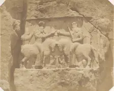 Bas Relief at Nakshi Rustam, 1858. Creator: Luigi Pesce