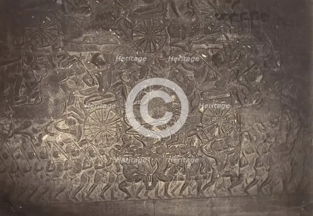 Bas-relief de la Grande Galerie de la Pagode, 1866. Creator: Emile Gsell.