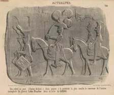 Bas-relief en pain d'épices ..., 19th century. Creator: Honore Daumier