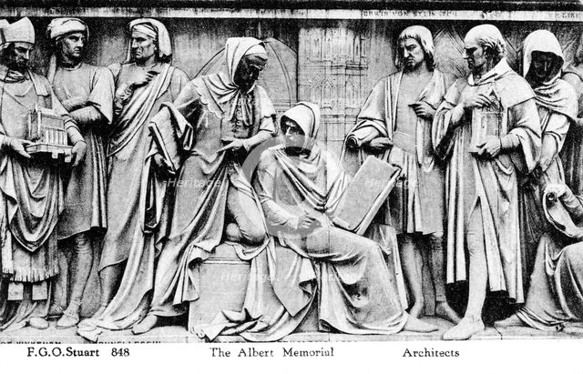 Bas relief  from the Albert Memorial, London, early 20th century. Artist: Unknown