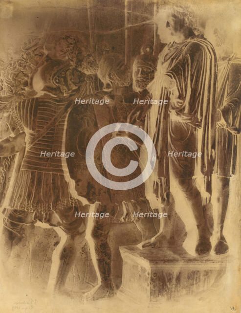 Bas Relief from the Arch of Constantine, Rome, 1849. Creator: Frédéric Flachéron.