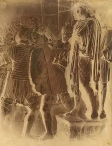 Bas Relief from the Arch of Constantine, Rome, 1849. Creator: Frédéric Flachéron
