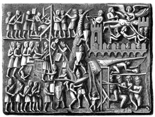 Bas-relief from the Basilica of Saint Nazaire, Carcassonne, France, 1849