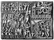 Bas-relief from the Basilica of Saint Nazaire, Carcassonne, France, 1849
