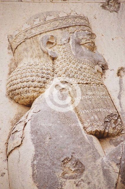 Bas-relief of King Darius I (Detail).