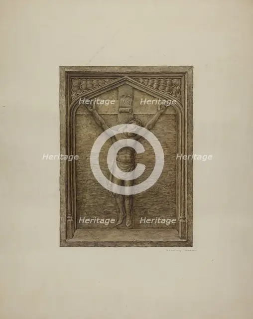 Bas Relief Plaque, c. 1940. Creator: Stanley Mazur.