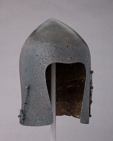 Bascinet, Italian, ca. 1350-1400, with later restorations. Creator: Unknown
