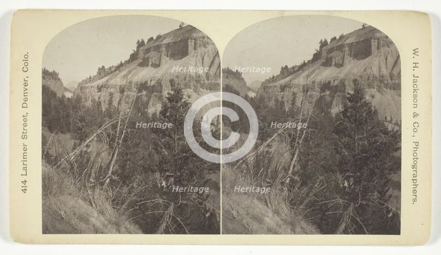Basaltic Cañon, Foot of Tower Creek, 1879/92. Creator: William H. Jackson.