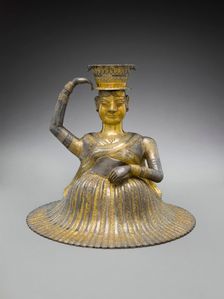 Base for a Water Pipe (huqqa) in the Form of a Dancer (image 2 of 3), between c.1750 and c.1900. Creator: Unknown
