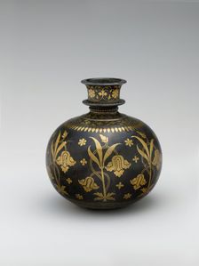 Base for a Water Pipe (Huqqa) with Irises, India, late 17th century. Creator: Unknown