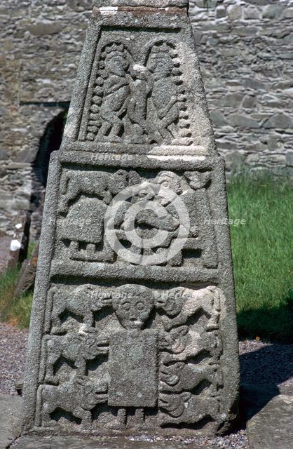 Base of the east face of the Moone Cross, 7th century. Artist: Unknown