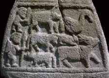 Base of the south cross at Castle Dermot