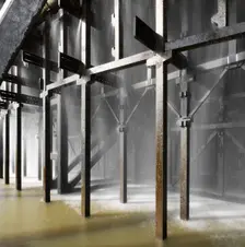 Base of the south-east natural draft cooling tower, Didcot A Power Station, Oxfordshire, 2013. Artist: James O Davies
