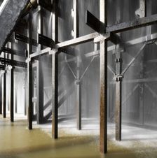 Base of the south-east natural draft cooling tower, Didcot A Power Station, Oxfordshire, 2013. Artist: James O Davies