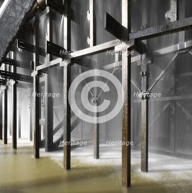 Base of the south-east natural draft cooling tower, Didcot 'A' Power Station, Oxfordshire, 2013. Artist: James O Davies.