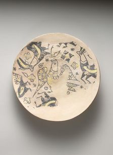 Base of a Footed Buff Ware Vessel, Iran, late 8th-9th century. Creator: Unknown