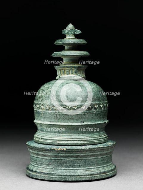 Base of a reliquary in the form of a stupa, 1st century. Artist: Unknown.