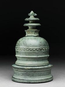 Base of a reliquary in the form of a stupa, 1st century