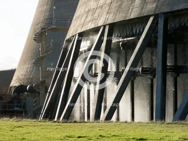 Base of cooling towers, Didcot 'A' Power Station, Power Station Road, Didcot, Oxfordshire, 2013. Artist: Steve Cole.