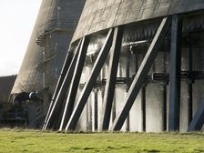 Base of cooling towers, Didcot A Power Station, Power Station Road, Didcot, Oxfordshire, 2013. Artist: Steve Cole