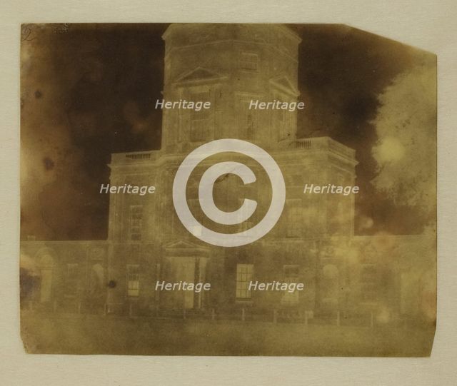 Base of Radcliffe Library, Oxford, July 29, 1842. Creator: William Henry Fox Talbot.