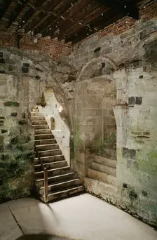 Basement of the north tower of the inner bailey, Pevensey Castle, East Sussex, c1990-c2017(?). Artist: Historic England Staff Photographer