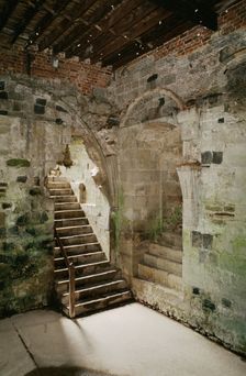 Basement of the north tower of the inner bailey, Pevensey Castle, East Sussex, c1990-c2017(?). Artist: Historic England Staff Photographer